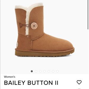 UGG Bailey button boots size 7 chestnut